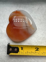 Carnelian Heart Palm Stone #5