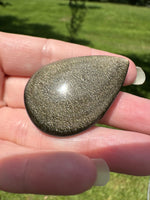 Natural Golden Sheen Obsidian Pearshape Large Cabochon #5