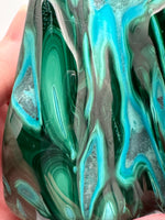 Polished Malachite, Chrysocolla Freeform #9 Zaire, Africa