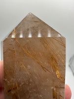 Gold Rutilated Quartz Point #9
