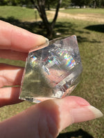 Garden Quartz Free Form with Rainbows #19