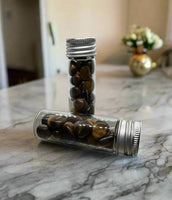 Glass Jar of Polished Tiger’s Eye