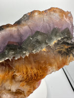 Fluorite Mixed Cube Pyrite & Acicular Slab #5
