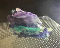 Fluorite Dragon Head Carving #12