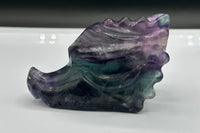 Rainbow Fluorite Dragon Head Carving #12 – 372g