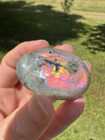 Colorful Labradorite Palmstone #18