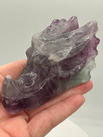 Fluorite Dragon Head Carving #16