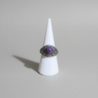 Natural Charoite Ring #24