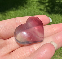 Candy Fluorite Carved Heart #10