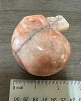 Orange Jade Skull #14