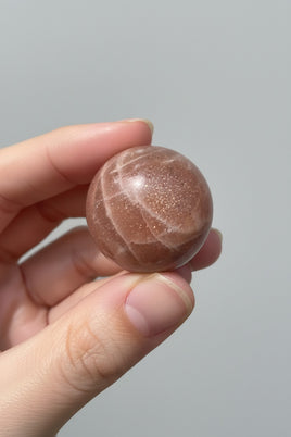 Sparkling Sunstone Sphere mixed with Moonstone #14