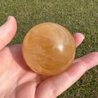 Honey Calcite Sphere #7