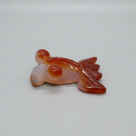 Carved Carnelian Agate Goldfish #1