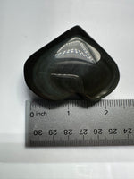 Rainbow Sheen Obsidian Heart #9