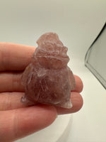 Ghostly Ghoul Strawberry Quartz Carved Crystal