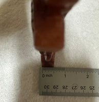 Fire Quartz Nine-Tailed Fox Carving