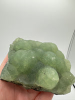Prehnite mixed with Green Tourmaline Raw Specimen #3