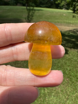 Colorful Fluorite Mushroom Carving #6