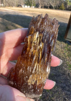 Natural Amber Calcite Raw Specimen UV Reactive #14