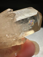 Kundalini Natural Citrine Crystal, D R Congo, Lightbrary #10 with Rainbow