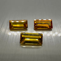 Citrine 8x4mm Emerald Cut