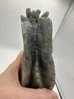 Labradorite Dragon Castle Carving