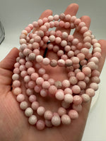 Pink Opal 6mm Bracelet Three Piece Set
