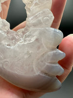 Druzy Agate Geode Indigenous-Inspired Profile Headdress Carving #5