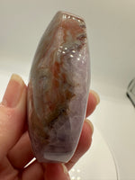 Amethyst Mixed with Stripe Agate Palm Stone #3