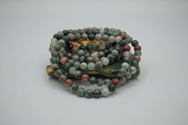 Natural Bloodstone 6mm Bracelet 7.5”