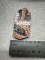 Rhodochrosite Slab #12 – Natural Pink Banded Mineral Specimen – Polished Display Stone