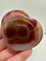 Carnelian Heart Palm Stone #2
