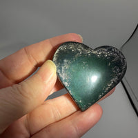 Rainbow Sheen Obsidian Heart #16