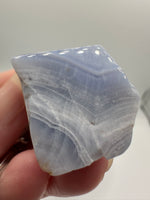 Blue Lace Agate Keychain
