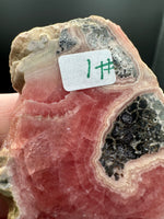 Rhodochrosite Slab #1 – Rose Pink Banded Polished Collector Specimen