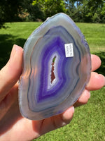 Dyed Purple Agate Slice #3
