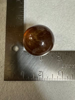 Yellow with Purple Fluorite Sphere #7