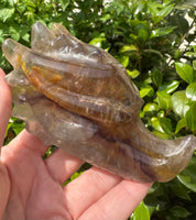 Fluorite Dragon Head Carving #9