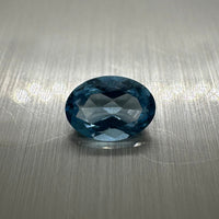 Lab Created Blue Topaz 7x5mm Oval 0.85ct