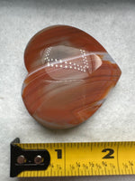 Carnelian Heart Palm Stone #4
