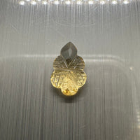 Laser Cut Citrine Carving 12x8mm 2.4ct