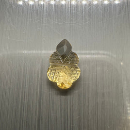 Laser Cut Citrine Carving 12x8mm 2.4ct