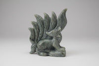 Labradorite Nine-Tailed Fox – Purple, Pink & Orange Flash
