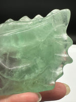 Rainbow Fluorite Dragon Head Carving #5 – 402g