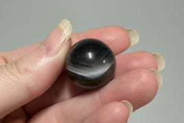 Black And White Agate Sphere