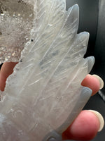 Druzy Agate Geode Indigenous-Inspired Profile Headdress Carving #6