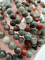 Natural Bloodstone 6mm Bracelet 7.5”