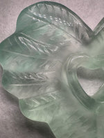 Green Fluorite Decorative Carved Heart with Stand #1