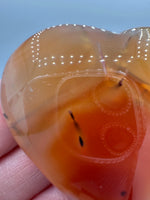 Carnelian Heart Palm Stone #8