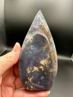 Ocean Jasper Polished Arrow Flame Freeform #1 Multicolor Patterning